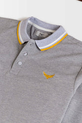 Tipping Full Polo Shirt - Seal Grey